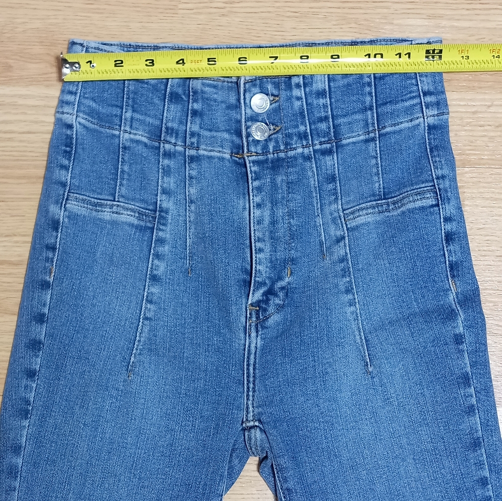 We The Free Jayde High-Waisted Flare Jeans. HEMMED. Size 25. - Picture 3 of 13